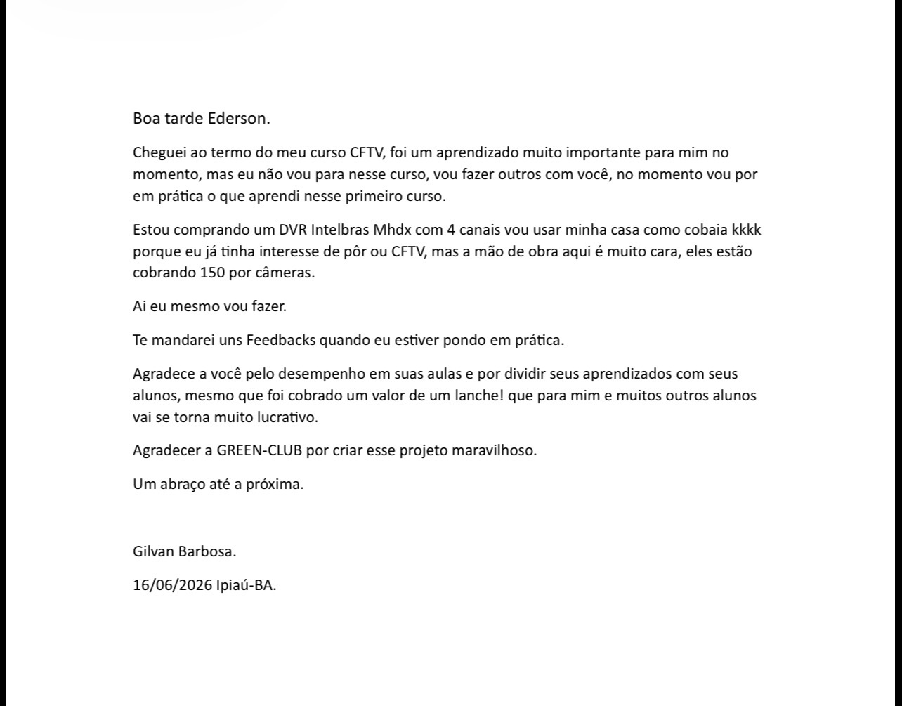 Depoimento de aluno via WhatsApp 6